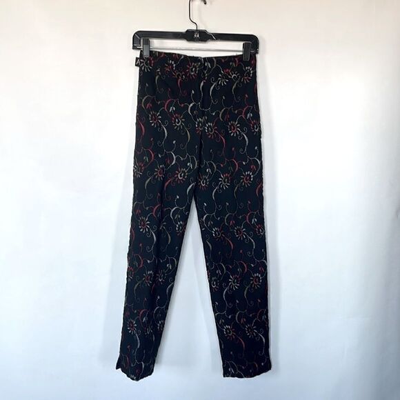 Embroidered Black Vintage Late 90’s Pants - Picture 2 of 6